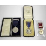 SILVER NURSING BADGES a cased silver William Murray Chester Infirmary 1875-1915 medal, Awarded by