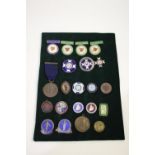 NURSING BADGES 21 various badges including Neasden Hospital (silver x2), Willesden General