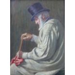 HENRY TERRY (Fl.1879-1920) NOT WORN SINCE HIS WEDDING DAY Signed, watercolour 40.5 x 28.5cm. ++ Some