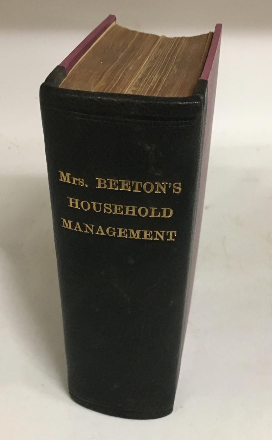 Beeton, Isabella. The Book of Household Management, first edition in book form, frontispiece,