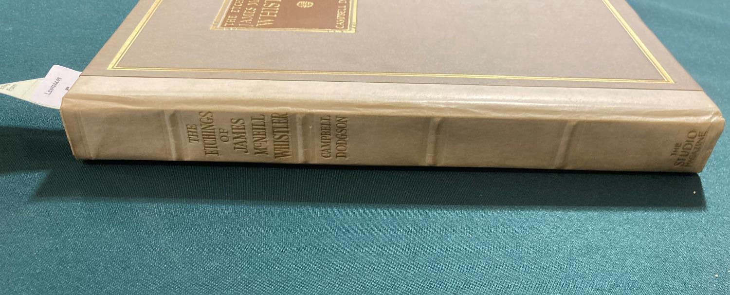 Dodgson, Cambell. The Etchings of James McNeill Whistler, plates, original vellum-backed boards, - Image 2 of 21