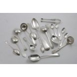 CHANNEL ISLES:- Seven various tea spoons (including a Guernsey militia example), two trefid