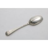 A QUEEN ANNE SCOTTISH TABLE SPOON Hanoverian pattern, with a plain moulded Rattail and the scratched