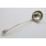 A GEORGE III SCOTTISH PROVINCIAL SOUP LADLE Old English pattern with a circular bowl, initialled, by