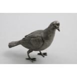 A LATE 20TH CENTURY ITALIAN CAST FIGURE OF A PIGEON realistically modellled, with textured plumage;