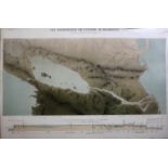 LEMERCIER & COMPANY (Printers) VUE PANORAMIQUE DE L'ISTHME DE NICARAGUA Lithograph, with hand