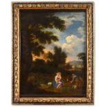 CARLO ANTONIO TAVELLA, called IL SOLFAROLO (1668-1738) THE REST ON THE FLIGHT INTO EGYPT Oil on