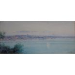 EDITH HELENA ADIE (1865-1947) THE SWAN RIVER, PERTH Signed, watercolour 11 x 26cm. Provenance: