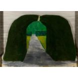 •IVOR ABRAHAMS, RA (1935-2015) UNTITLED: ARCH SERIES Signed and dated 71, mixed media on two