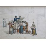 BARTOLOMEO PINELLI (1781-1835) LA LANTERNA MAGICA Titled in lower margin, watercolour and pencil