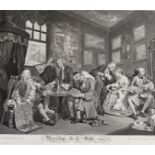 AFTER WILLIAM HOGARTH (1697-1764) MARRIAGE A-LA-MODE, Plate 1 Engraving, by G. Scotin, published