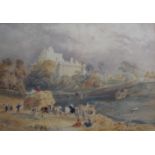A FOLIO OF WATERCOLOURS comprising works by followers of John Sell Cotman (Goodrich Castle),