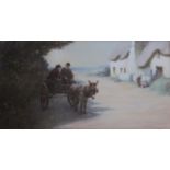 JOHN WHITE (1851-1933) GOING TO MARKET Signed and dated 1916, watercolour and bodycolour 26 x 49.