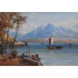 JAMES BURRELL SMITH (1822-1897) ON LAKE COMO, ITALY; AT BINGEN ON THE RHINE; KILCHURN, NEAR LOCH