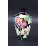 MOORCROFT LIMITED EDITION VASE - LOTUS INDIA a tapering vase in the Lotus India design, No 46, and