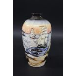 MOORCROFT LIMITED EDITION - SMUGGLERS COVE a limited edition vase in the Smugglers Cove design,