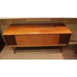 BANG & OLUFSEN RADIOGRAM - GARRARD a mid century radiogram in a teak cabinet with twin hinged