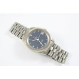 A GENTLEMAN'S STAINLESS STEEL ELECTRONIC SEAMASTER CHRONOMETER WRISTWATCH BY OMEGA the signed grey