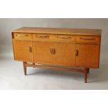G PLAN 'FRESCO' SIDEBOARD a teak sideboard with three drawers to the top section, the long drawer