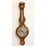 A REGENCY WHEEL MERCURY BAROMETER BY VERGAL OF CHESTER. With a 25cm dial with central neoclassical