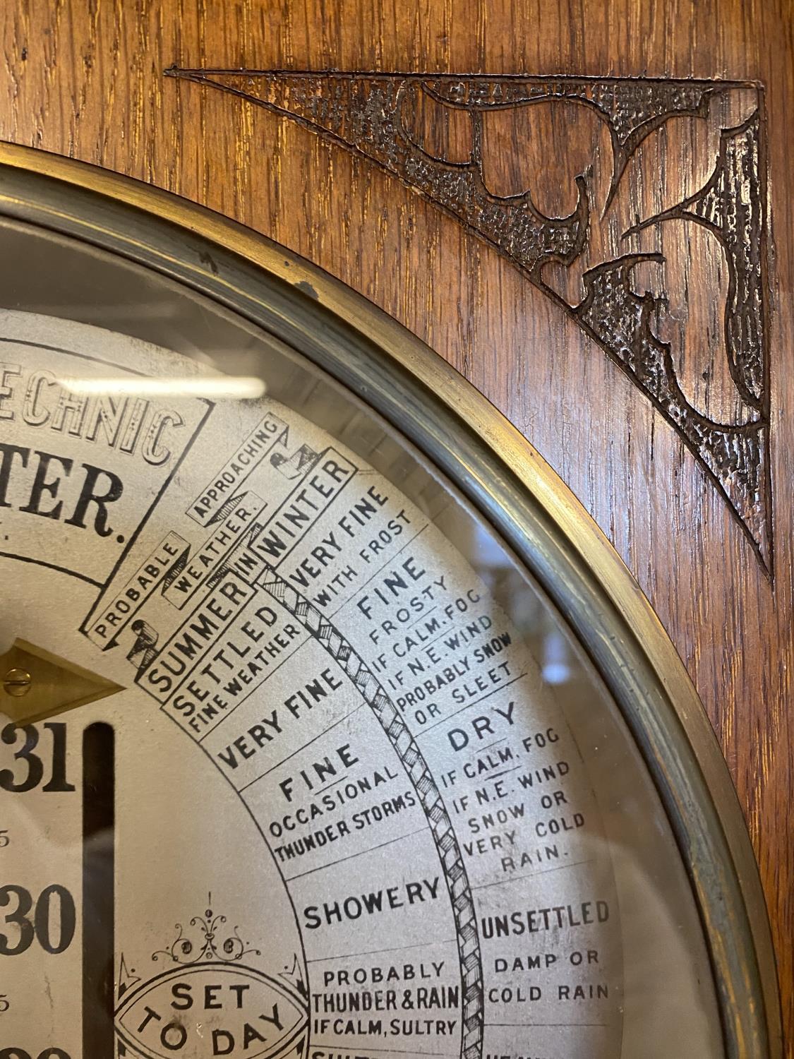 A ROYAL POLYTECHNIC BAROMETER. An elaborate barometer by Joseph Davis & Co. sole manufacturers, - Image 11 of 12