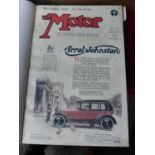 The Motor 95 volumes covering the period from Feb 1921 to Dec 1930. Most bound with magazine