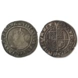 AN ELIZABETH I HAMMERED SIXPENCE. An Elizabeth I Sixpence, bust l, with rose behind bust, dated