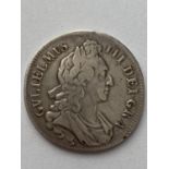 A WILLIAM III CROWN. A William III Crown dated 1696, first draped bust r. rim Anno Regni Octavo.