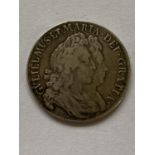 A WILLIAM AND MARY HALFCROWN. A William and Mary Halfcrown dated 1693, Anno Regni Quinto to the rim,