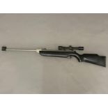 A COMETA 300m AIR RIFLE & T/SIGHT. A .22 Cometa Air Rifle and Center-Point Telescopic Sight, in