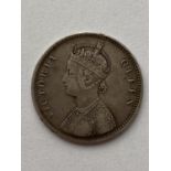 A VICTORIAN BROCKAGE. A silver coin, obverse Crowned bust of Queen Victoria l. ;Victoria Queen'