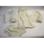 COLLECTION OF LATE 19THC & EARLY 20THC BABY CLOTHING including baby gowns, underwear, dresses and