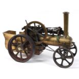 SCRATCH BUILT MODEL TRACTION ENGINE a well made model traction engine, mostly made in brass with