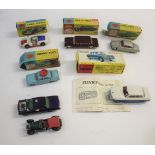 CORGI & DINKY TOYS including boxed Corgi Toys 247 Mercedes Benz 600 (Maroon, flap missing from box),