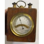 AN EARLY 20TH CENTURY MARCONI 'LINESMAN' METER. A Marconi galvanometer with silvered dial marked '