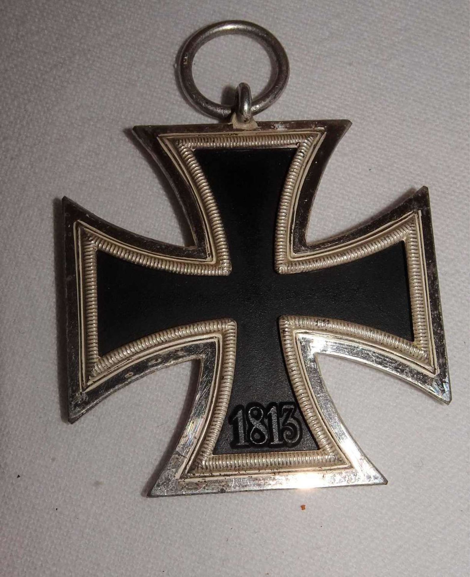 Eisernes Kreuz, 1. Klasse, 1813-1939, 800er Ring. Sehr guter Zustand.Iron Cross, 1st Class, 1813-19 - Image 2 of 2