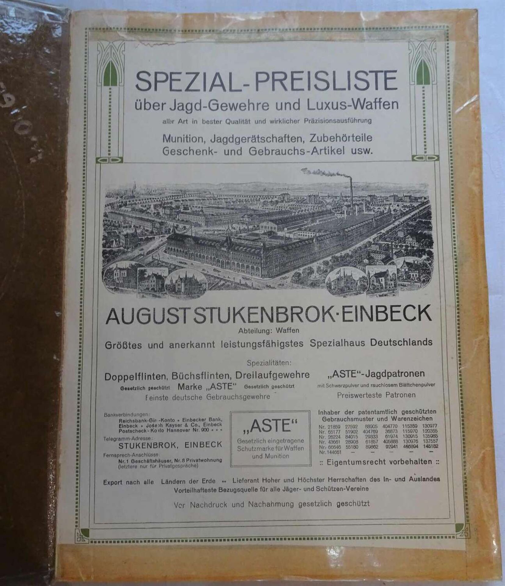 August Stukenbrok Einbeck. Moderne Waffen, Munition, Jagdartikel. Verlag: Einbeck, Selbstverlag, -V - Image 3 of 4