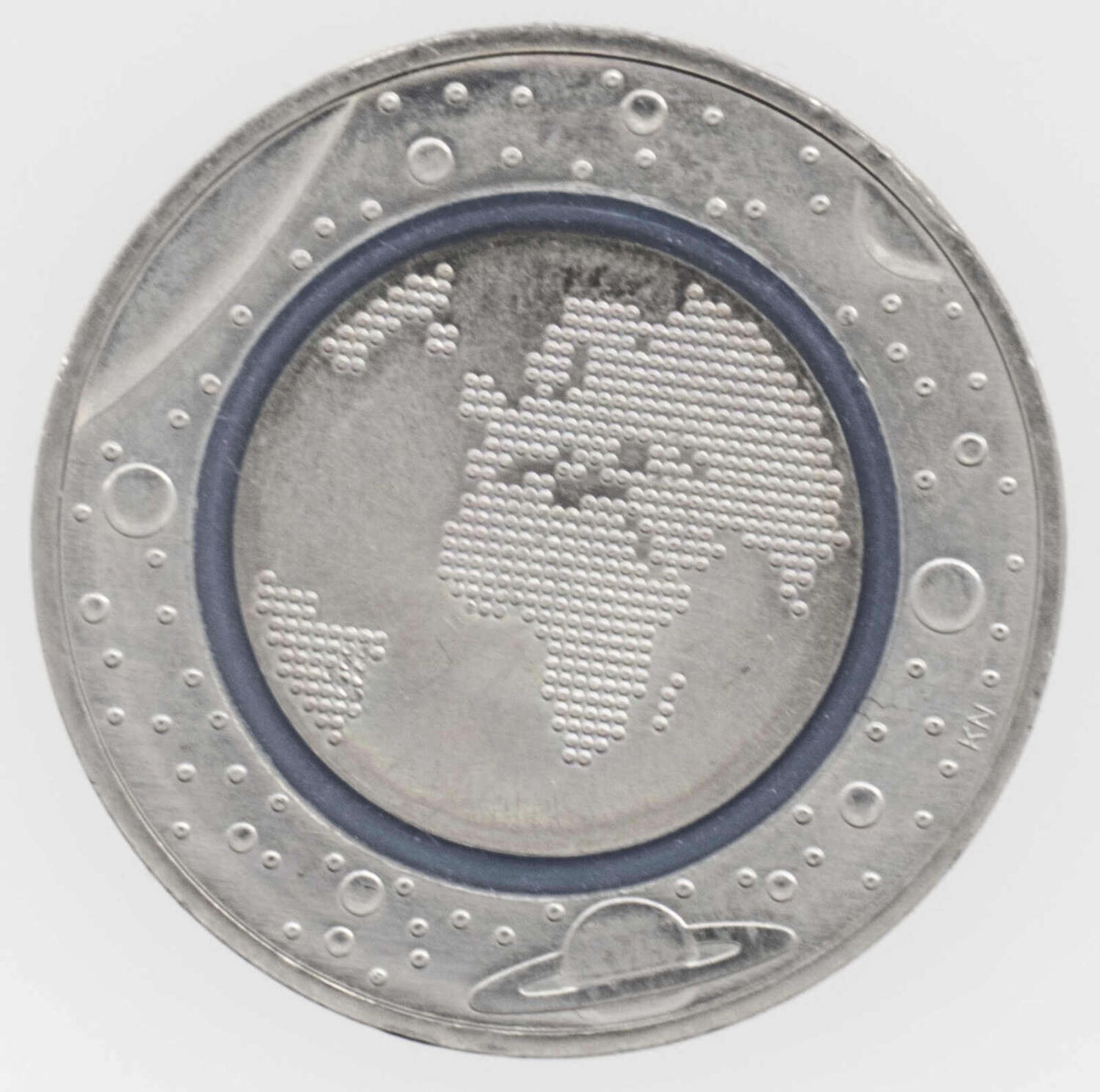5 Euro Münze Blauer Planet Erde, 2016 F, Stuttgart mit blauen Polymerring5 Euro coin Blauer Planet - Bild 2 aus 2
