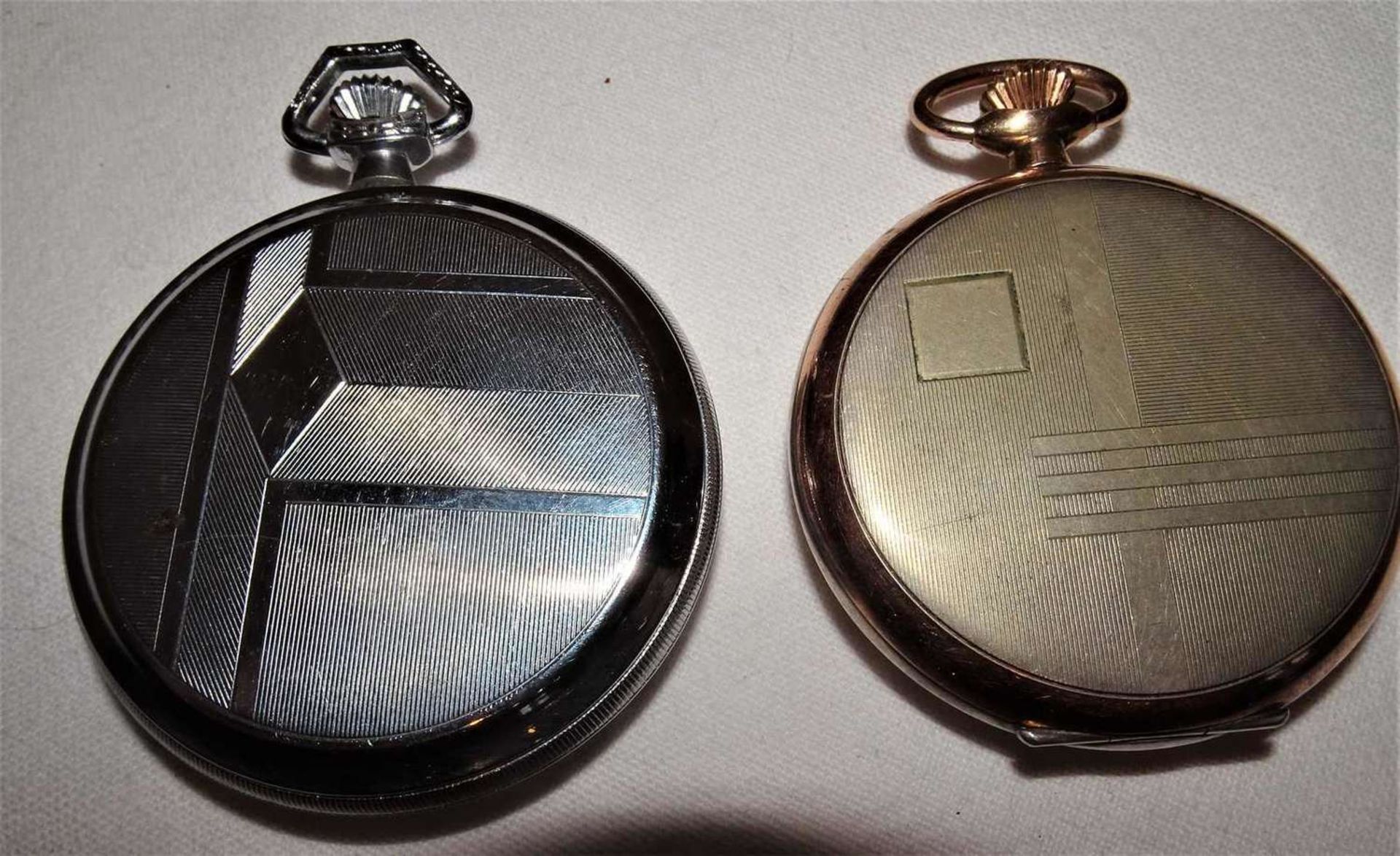 Bastlerlot Taschenuhren, dabei 1 Favor, 1x Foreign, sowie 1 Uhrenkette.Handicraftsman's pocket watc - Image 3 of 3