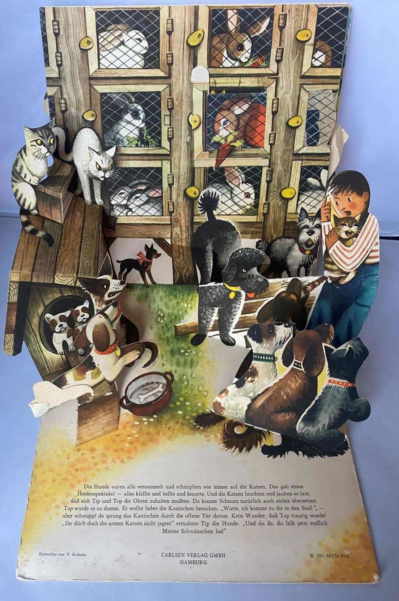 Tip + Top on the farm, pop-up book. Illustration Vojtech Kubasta. - Bild 7 aus 8