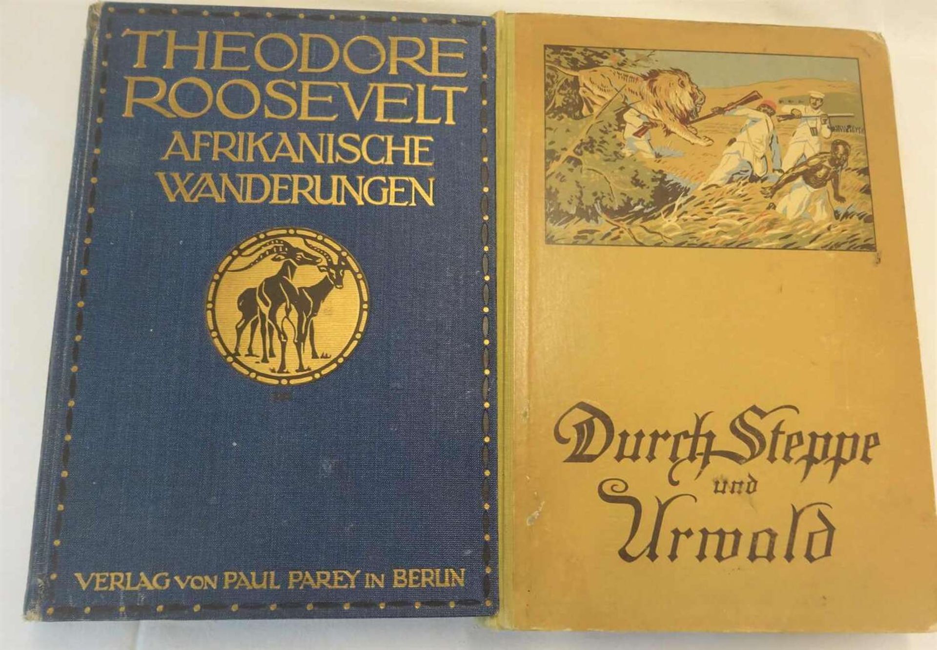 Theodore Roosevelt - Afrikanische Wanderungen, 1910, sowie Herzog Adolf Friedrich zu Mecklenburg -