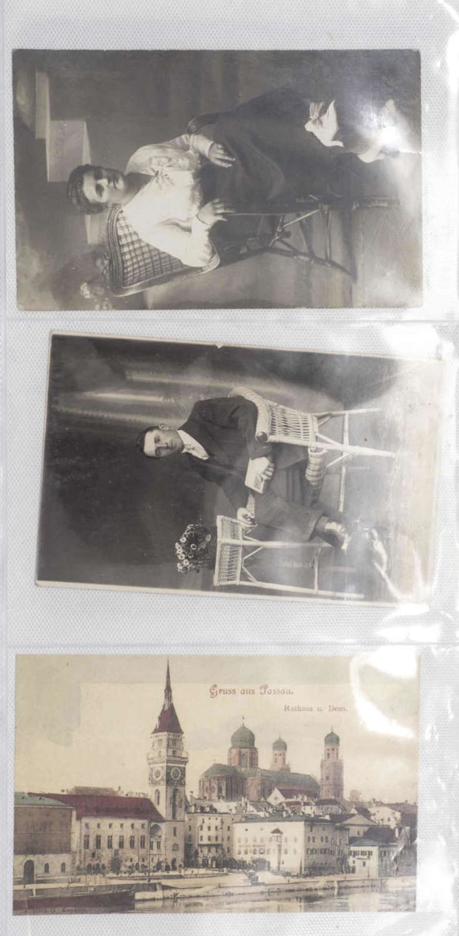 Postkartenalbum, gefüllt mit über 200 Postkarten, Ansichtskarten, Künstlerkarten, Gruß aus..., - Image 7 of 7