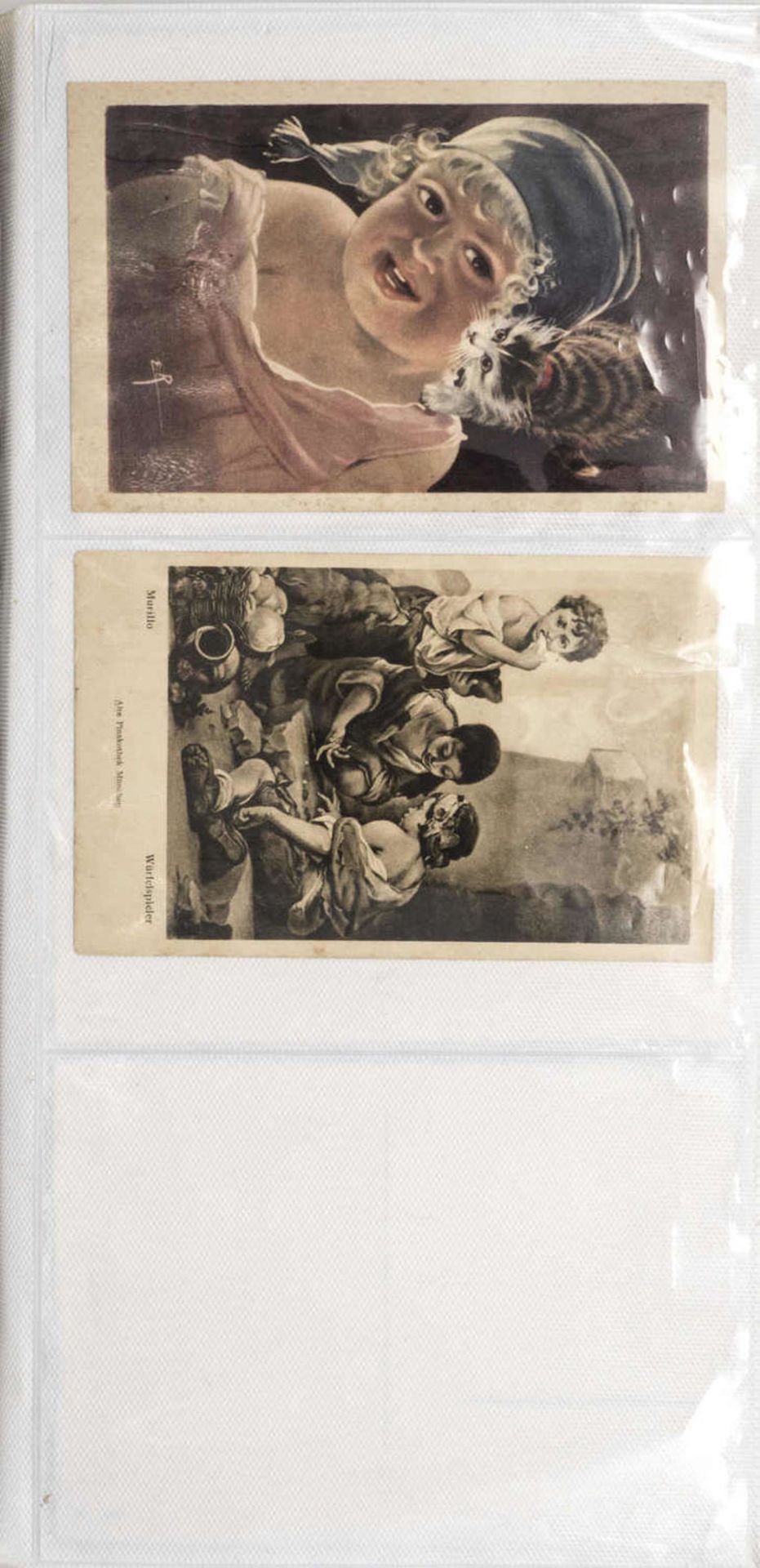 Postkartenalbum, gefüllt mit über 200 Postkarten, Ansichtskarten, Künstlerkarten, Gruß aus..., - Image 4 of 7