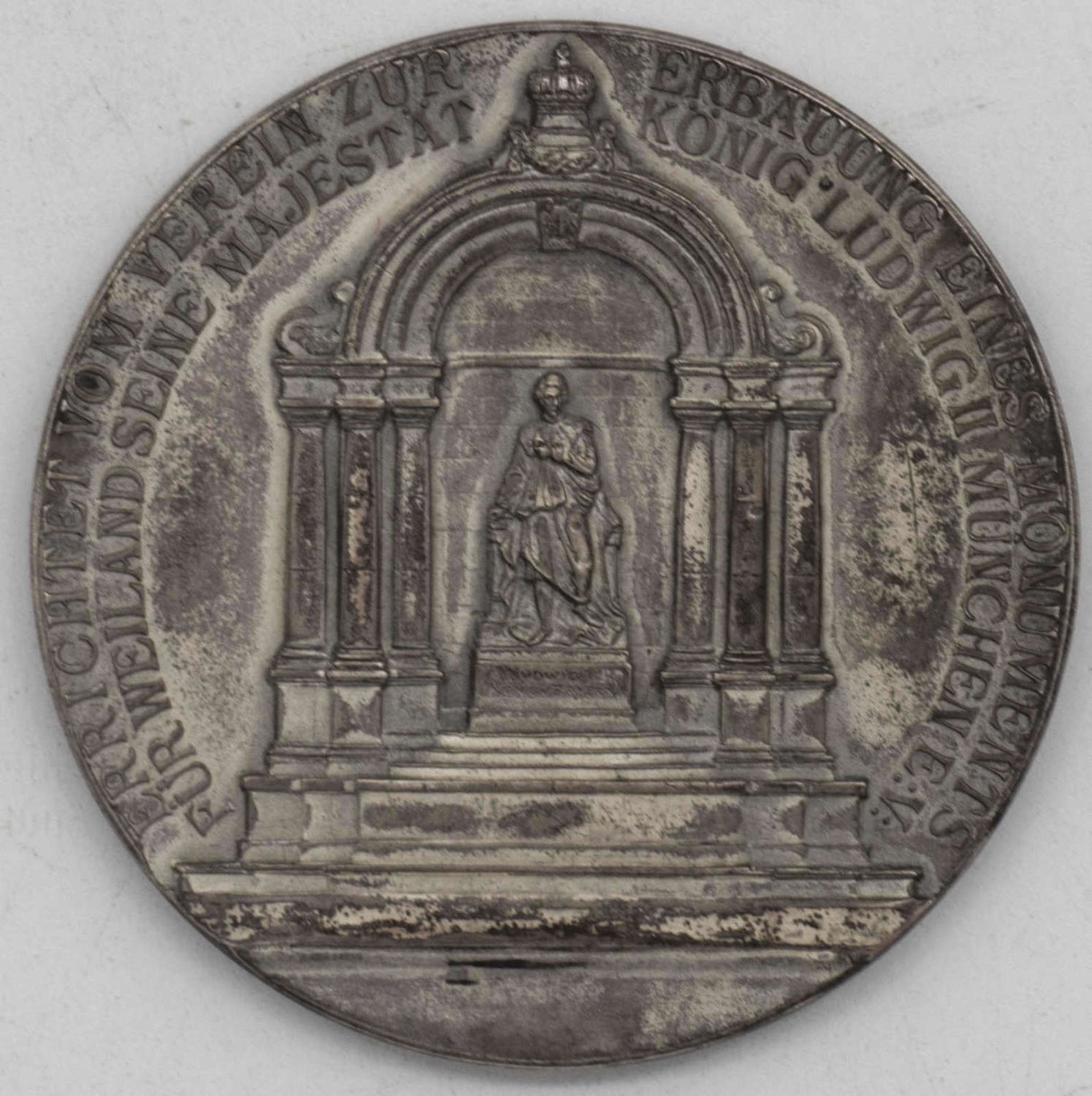 Medaille auf die Enthüllung des Denkmals für König Ludwig II. am 19. Juni 1910.Medal for the unv