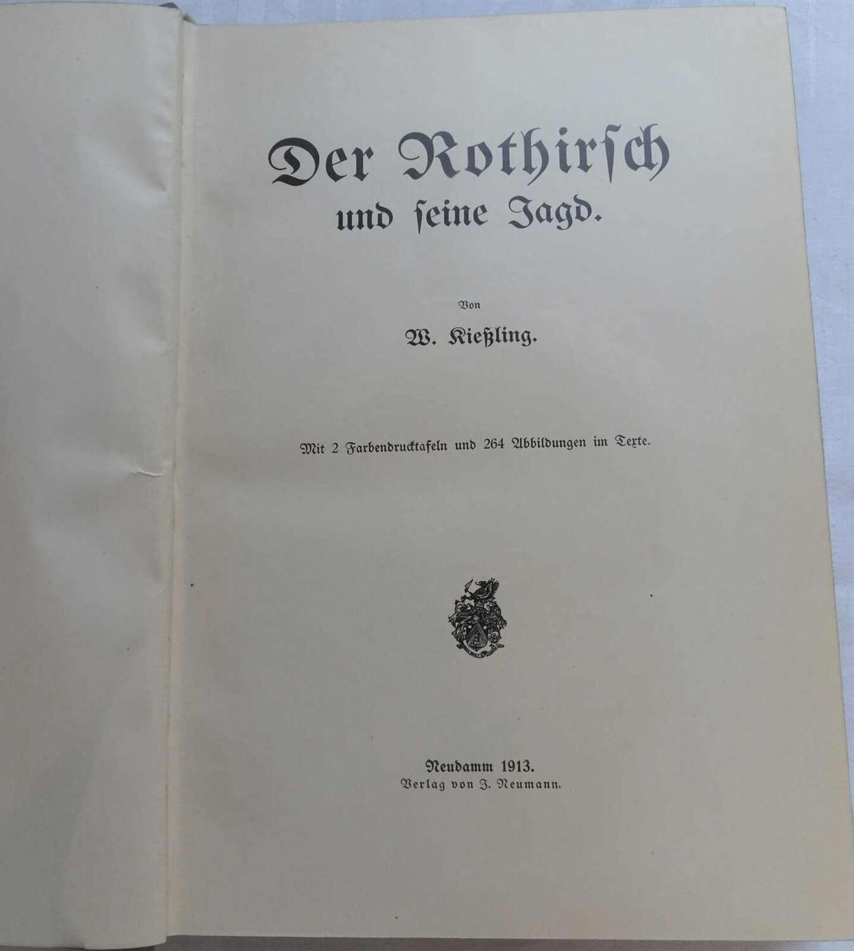 2 Bücher zum Thema Jagd, dabei Riesenthals Jagdlexikon, 1916, Alexander von Humboldt´s Reise in d - Bild 2 aus 2