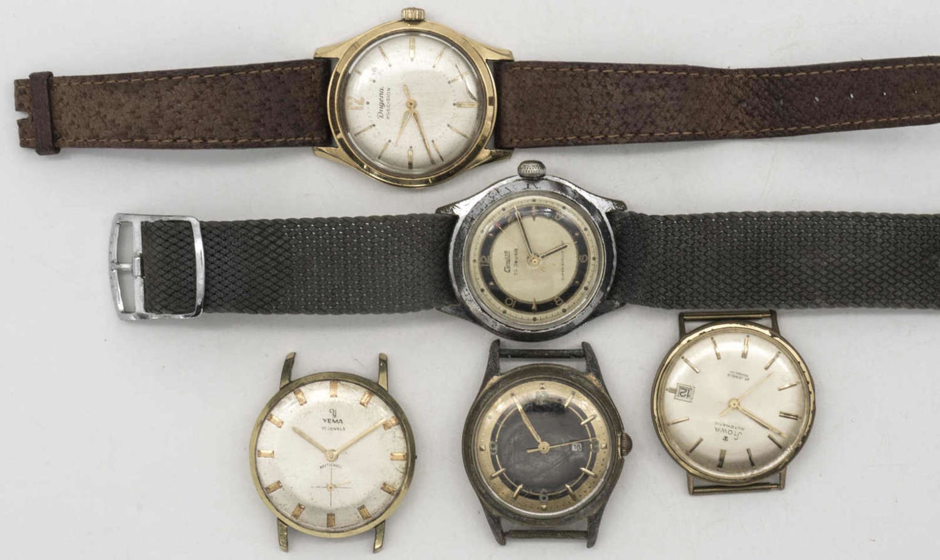 Lot Herren - Armbanduhren für Bastler.Lot of men's wristwatches for hobbyists.