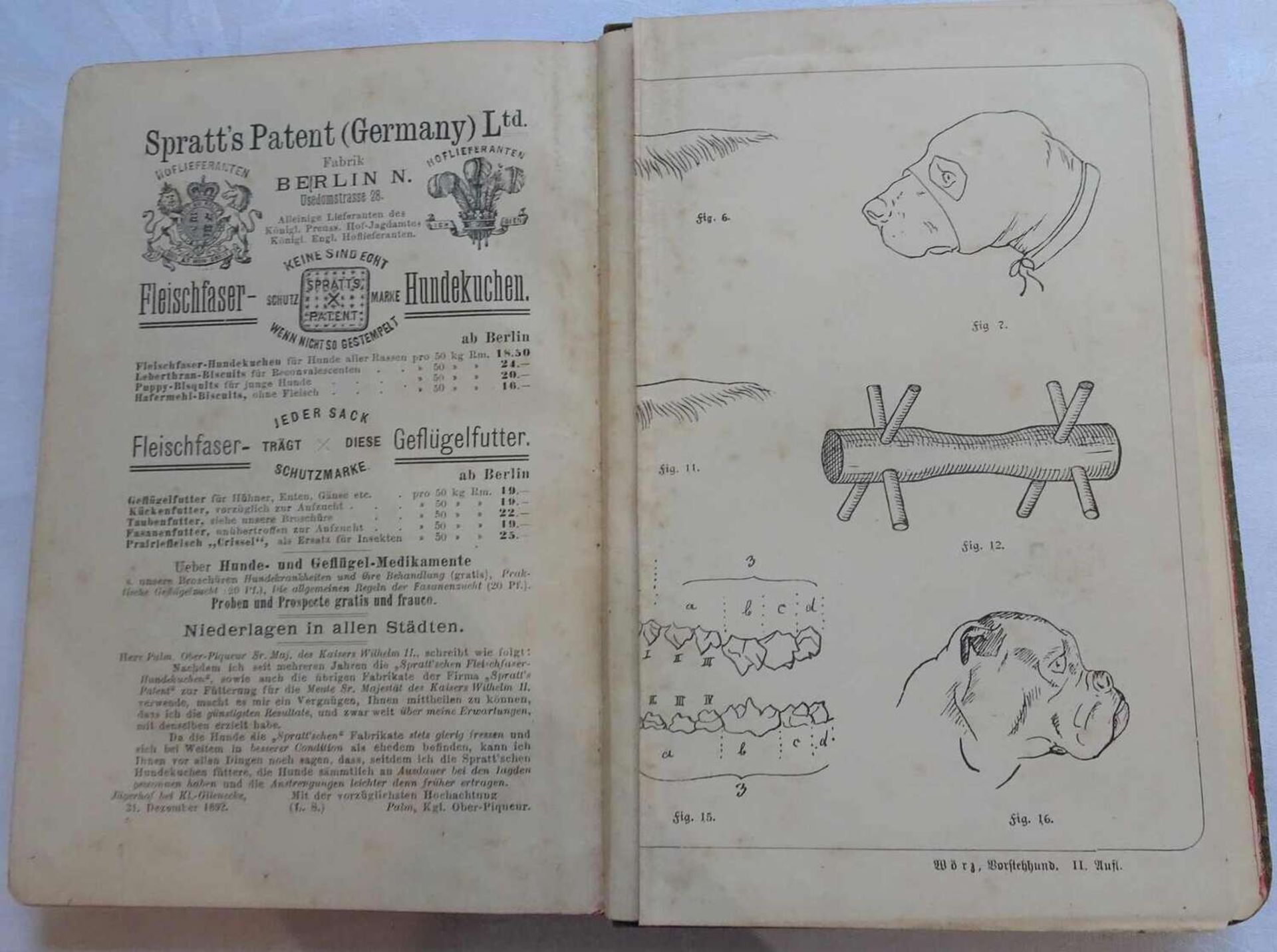 E. Wörz - Der vollständige Vorsteh- & Gebrauchshund, München, Heinrich Killinger 1894E. Wörz - - Image 3 of 3