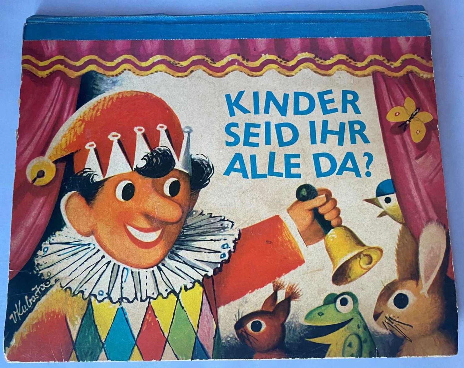 Kinderbuch : Kinder seid ihr alle da ? - Pop-up-Buch, Frick Verlag - Wien. Illustrationen V. Kubast