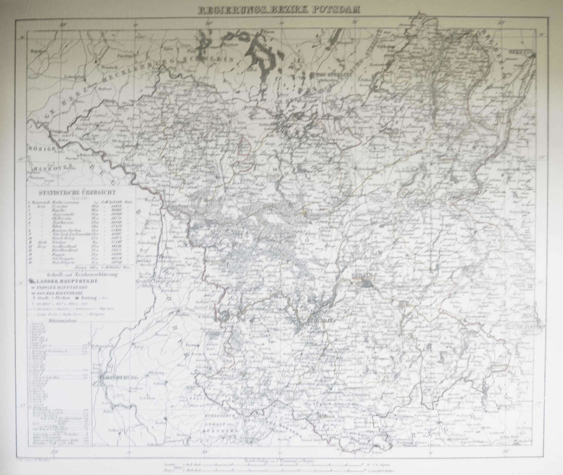 F. Handtke, Handatlas des Preußischen Staates von 1846, in 36 Blättern. Glogau 1846, Druck und Ve - Image 4 of 4