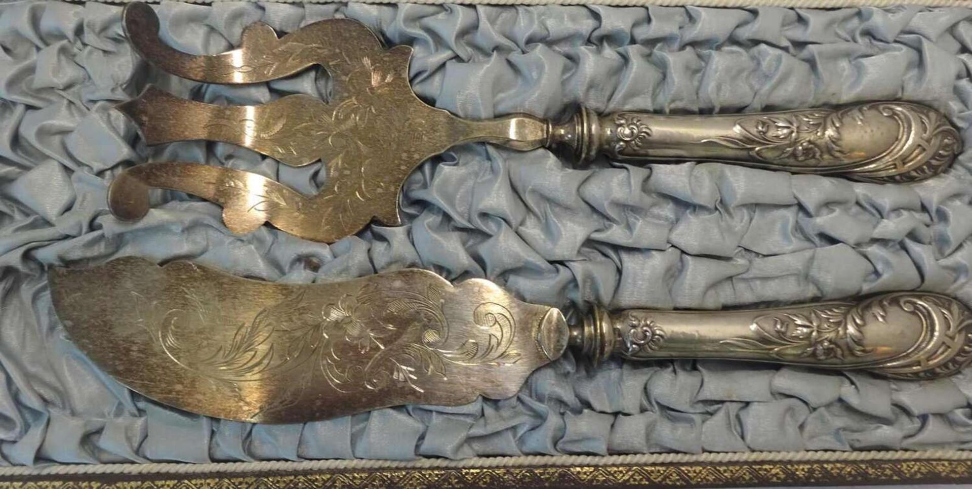 Gründerzeit - Vorlagebesteck. Silber. Guter Zustand.Wilhelminian era - template cutlery. Silver. G